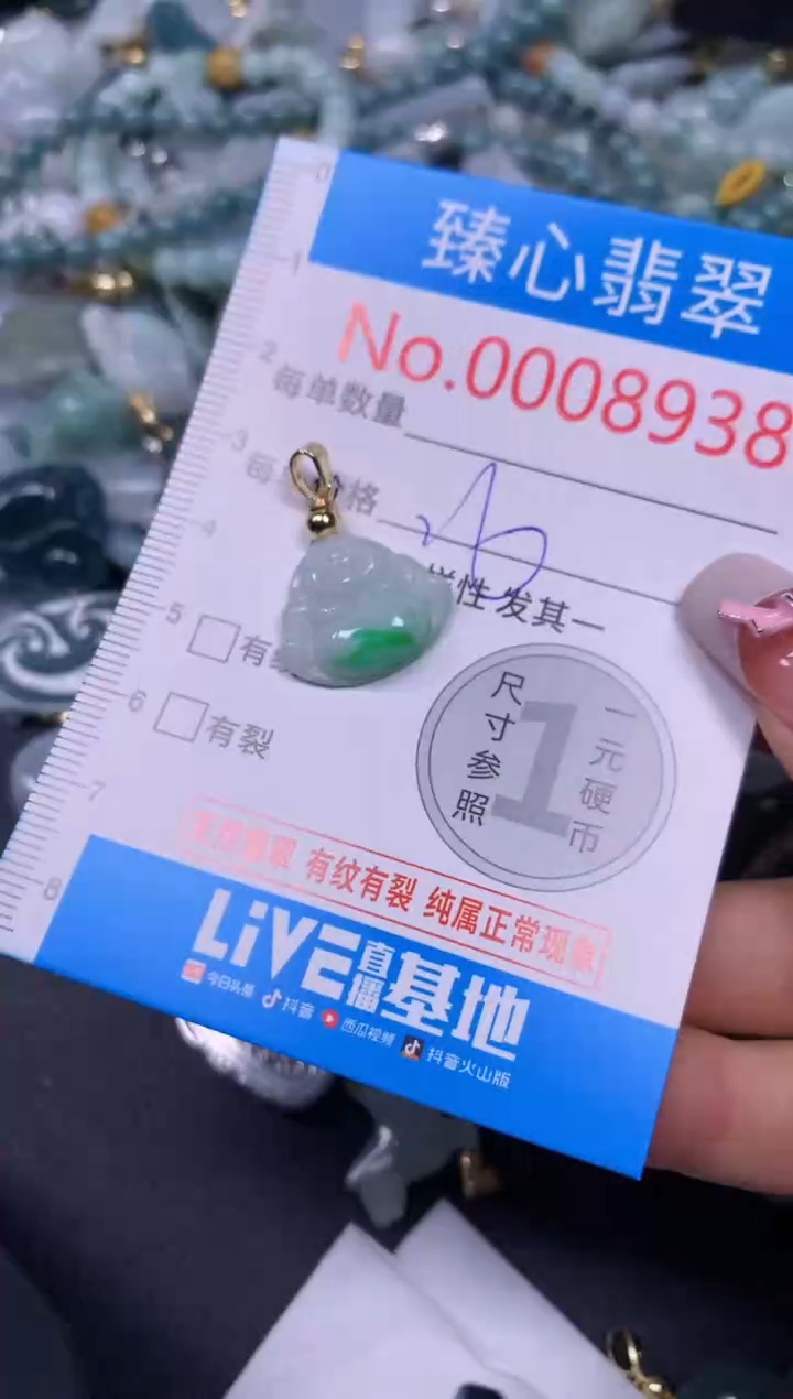 【闪购商品】翡翠颈饰未镶嵌含绳0008938