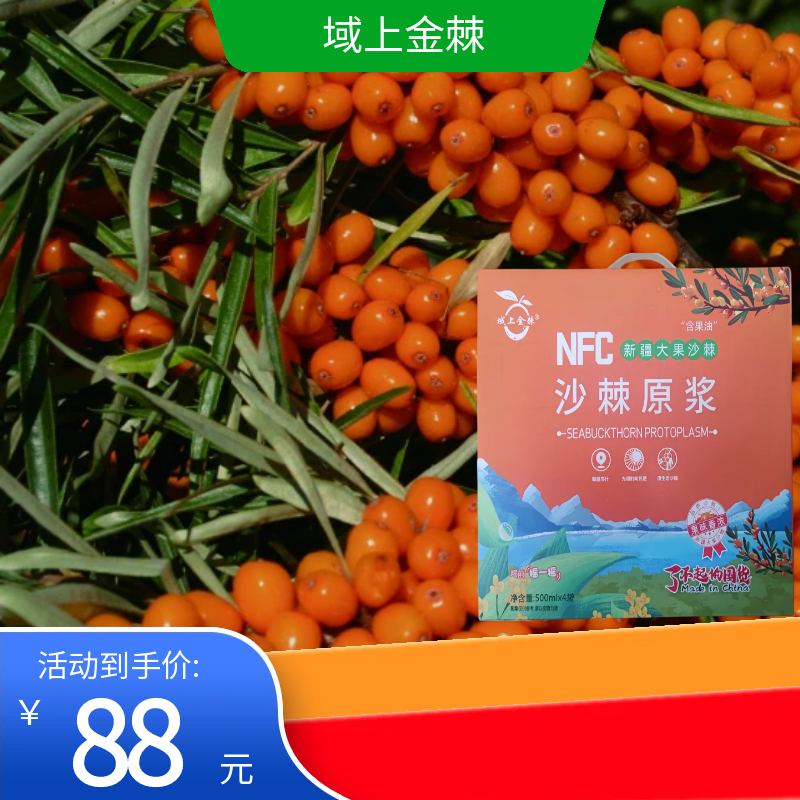 NFC沙棘原浆袋装500ml*4乌什原产地直发
