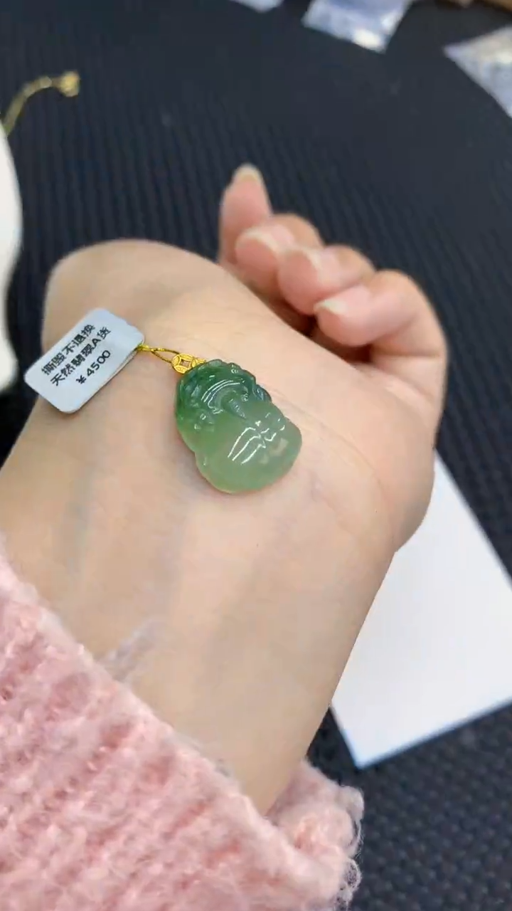 【闪购商品】翡翠颈饰18K金镶嵌            8