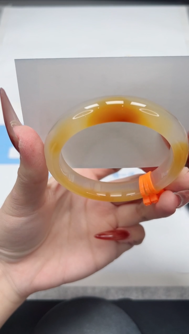 【闪购商品】玛瑙/玉髓手镯未镶嵌371/香槟58.4