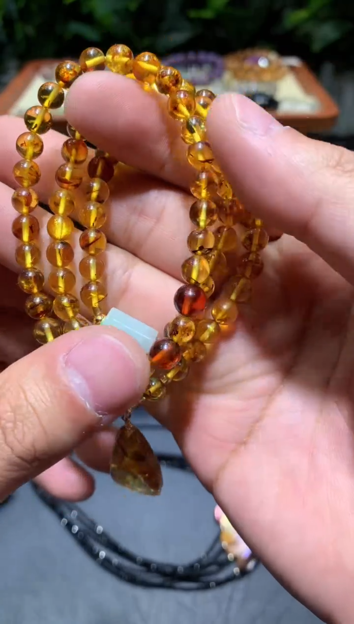 【闪购商品】琥珀颈饰未镶嵌K71【多样性发其一】