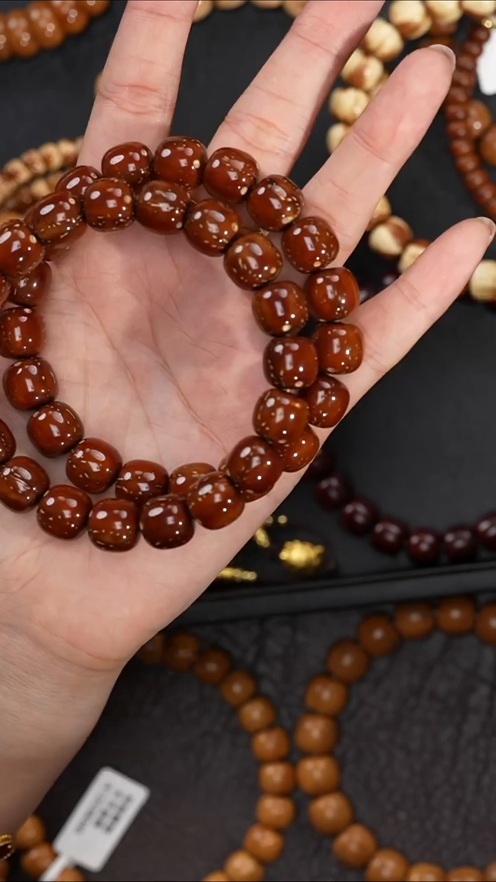 手串紫金鼠12mm红皮