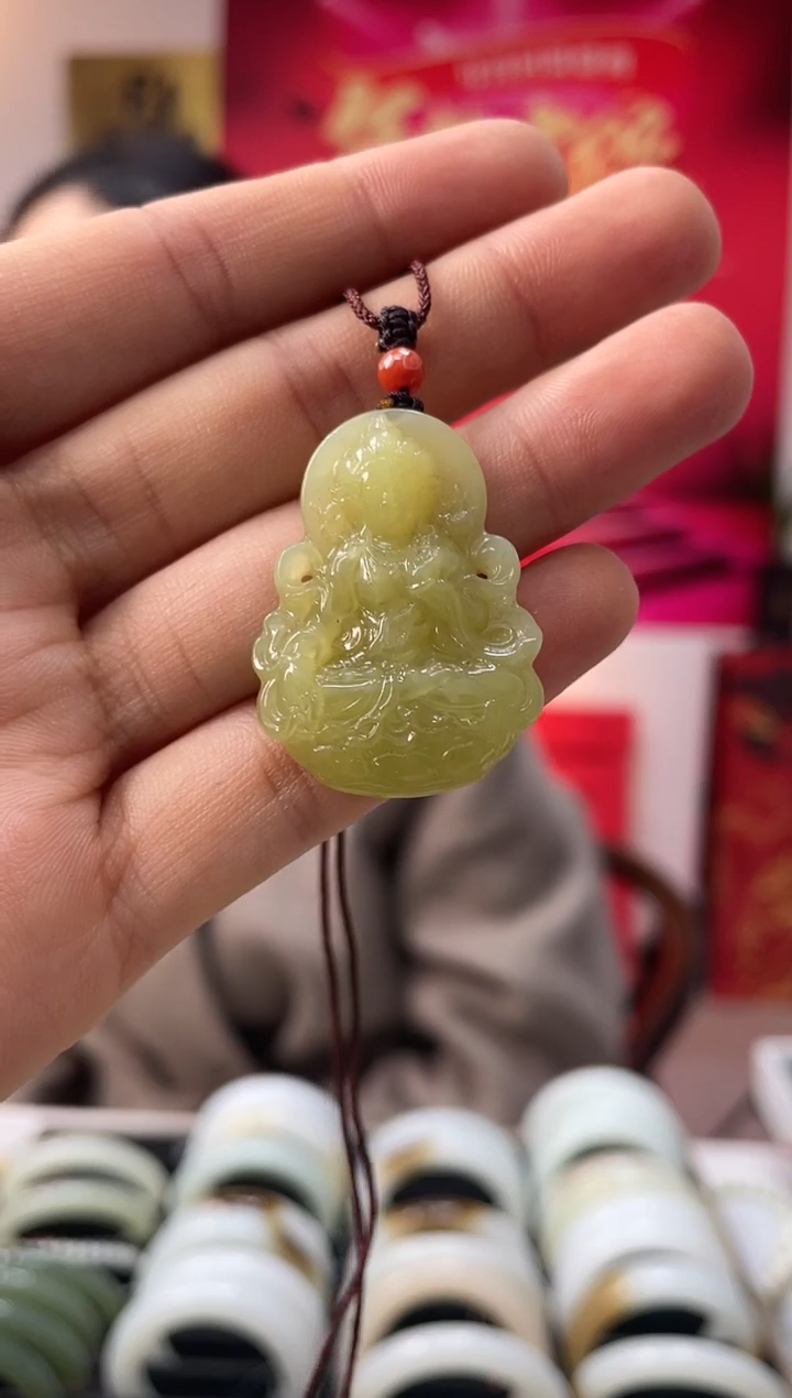 【闪购商品】和田玉颈饰未镶嵌度母发一件