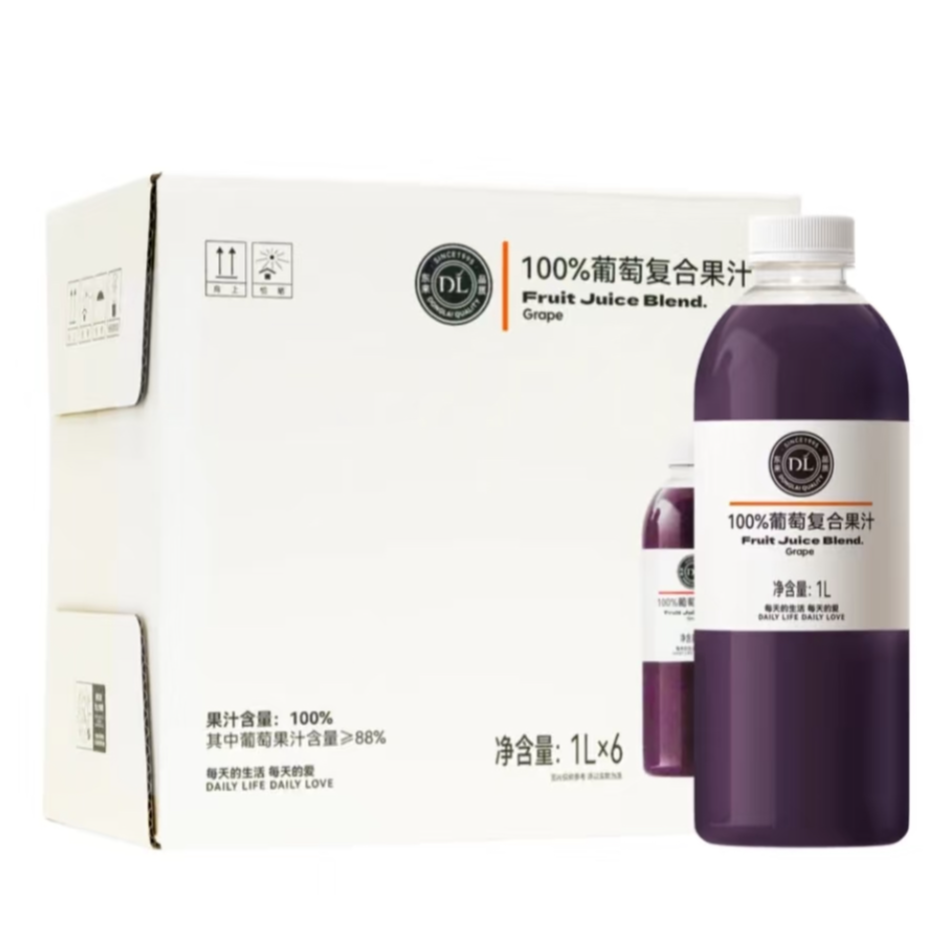 许昌超市【京东包邮】自营果汁葡萄汁芒果汁桃汁橙汁番茄汁