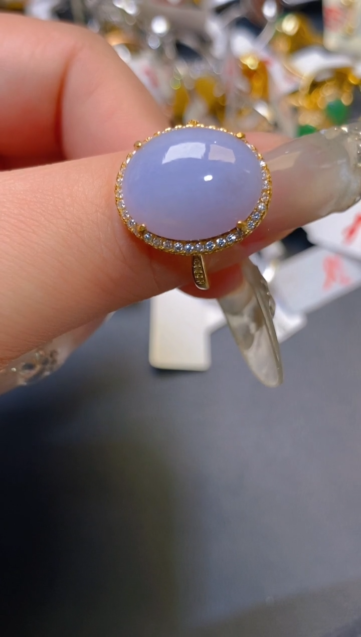 【闪购商品】翡翠耳饰银S925镶嵌天然A货翡翠1