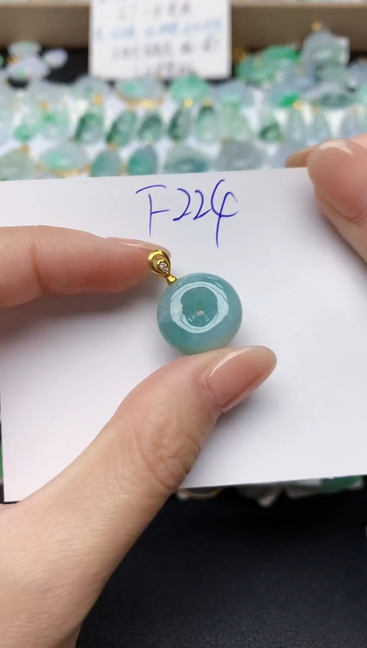 颈饰未镶嵌翡翠天然缅甸A货翡翠百元以上9元证书费自理