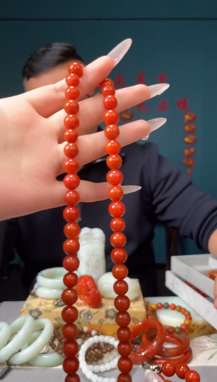 【闪购商品】南红玛瑙颈饰未镶嵌项链8+