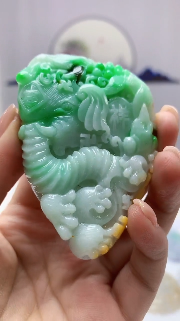 【闪购商品】定制翡翠未镶嵌4925ms-毛货114大象