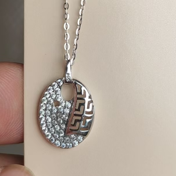 铜合金大理石项链 爱敏首饰项链