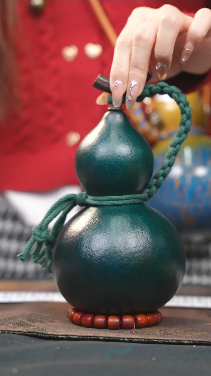 【闪购商品】WA113大漆酒葫芦不包手串及旋转底座