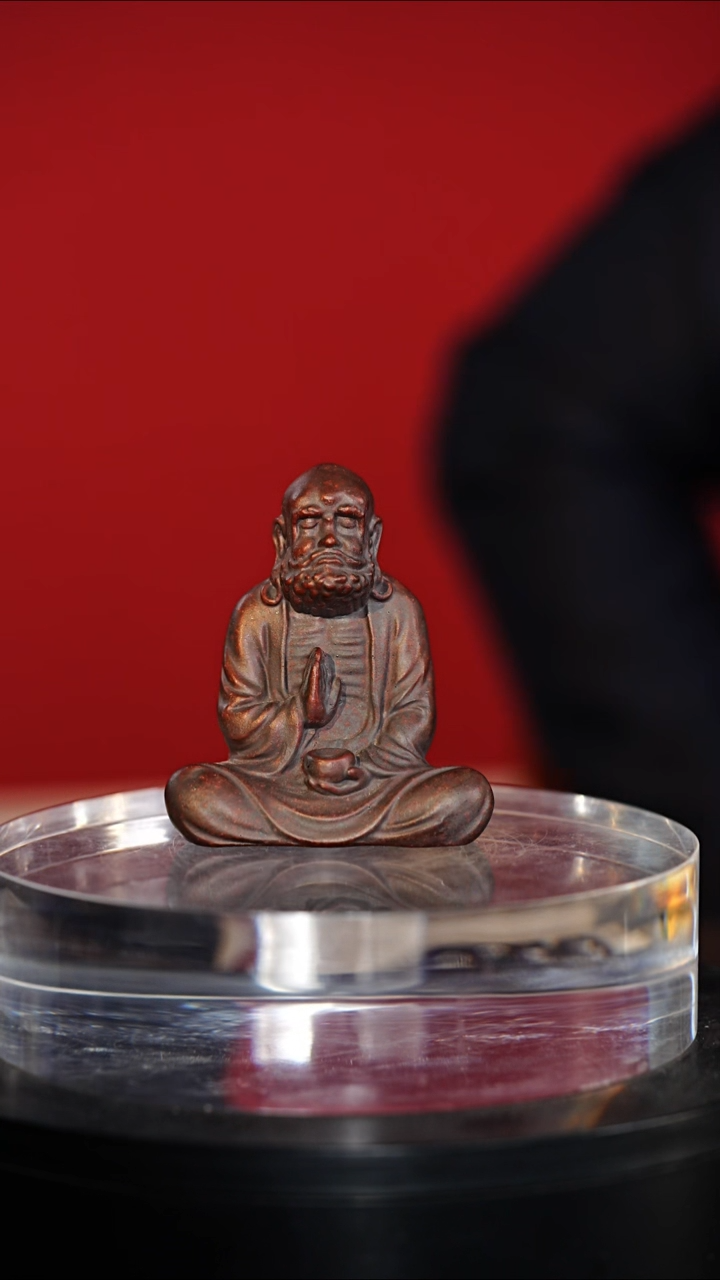 紫砂茶宠摆件达摩