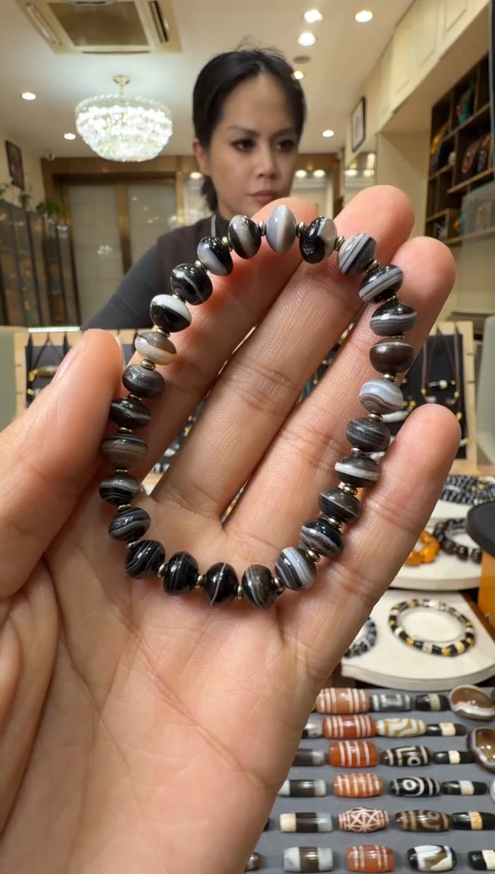 【闪购商品】玛瑙/玉髓未镶嵌珠宝半成品玛瑙珠手串