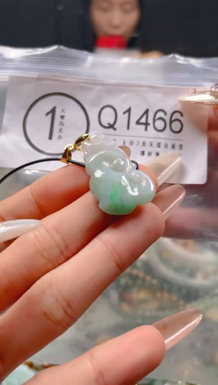 【闪购商品】翡翠颈饰未镶嵌/Q/翡翠A货一图一物