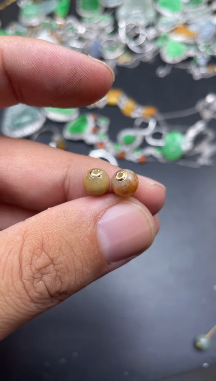 【闪购商品】翡翠耳饰未镶嵌塑寄售商品不退不换