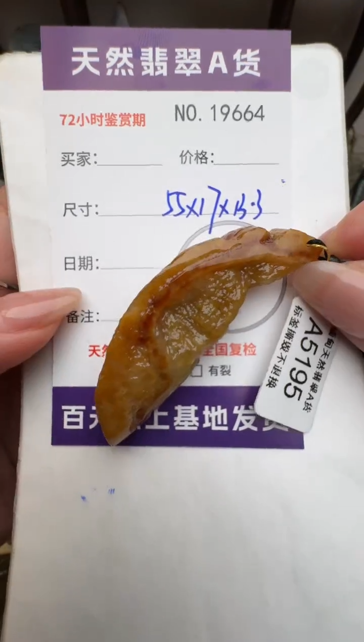 【闪购商品】翡翠颈饰未镶嵌原石19664