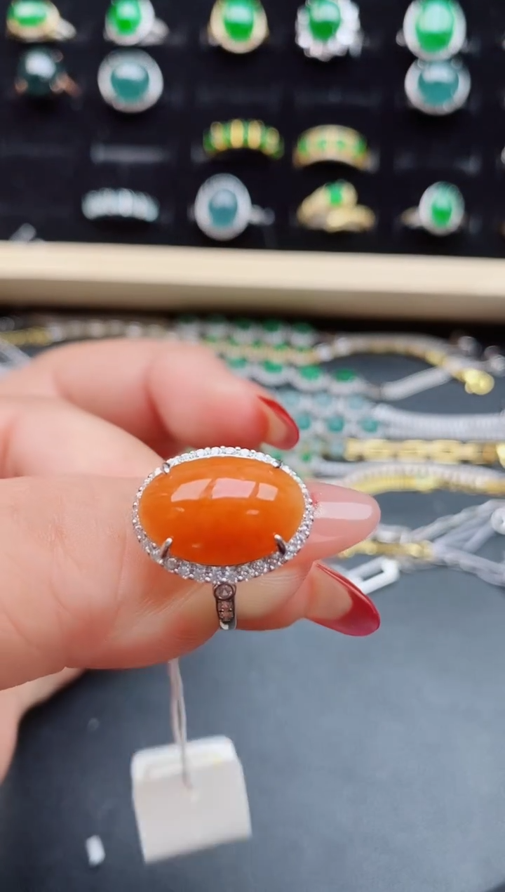 【闪购商品】翡翠戒指银S925镶嵌5085050