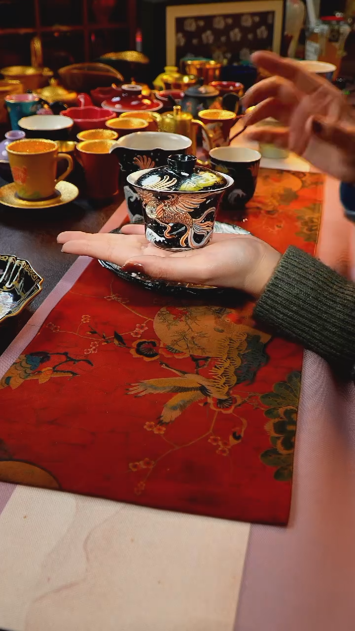 茶杯紫砂【宜景窑系列】盖碗