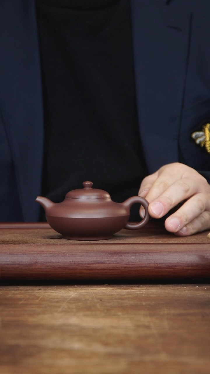 【闪购商品】紫砂茶壶150ml 合欢 家藏紫茄泥