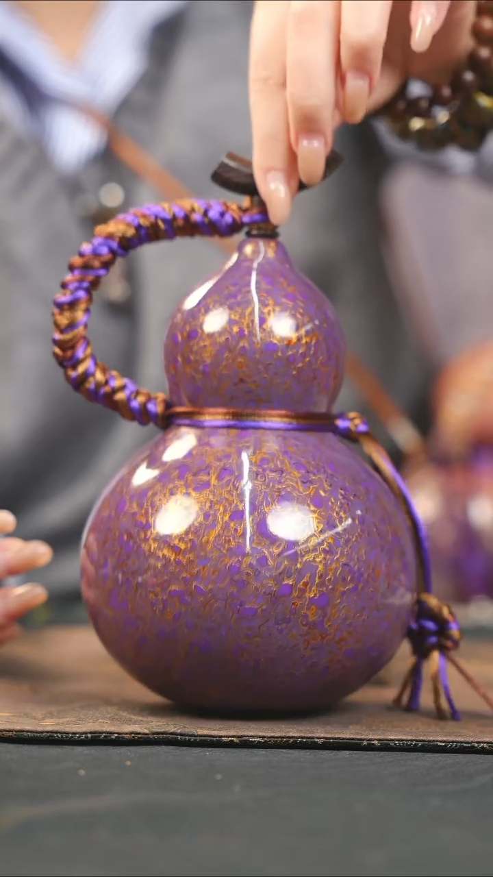 【闪购商品】WX186漆艺酒葫芦不包手串及旋转底座