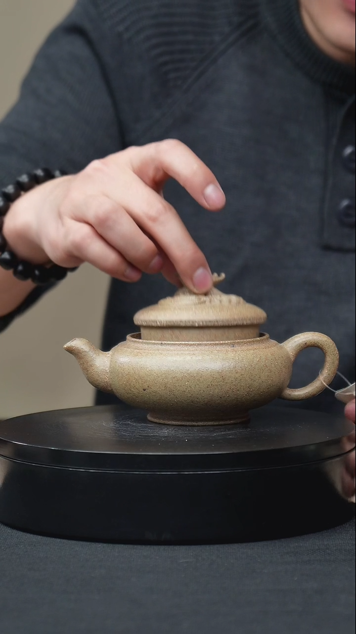 【闪购商品】紫砂茶壶白麻子柴烧有凤来仪