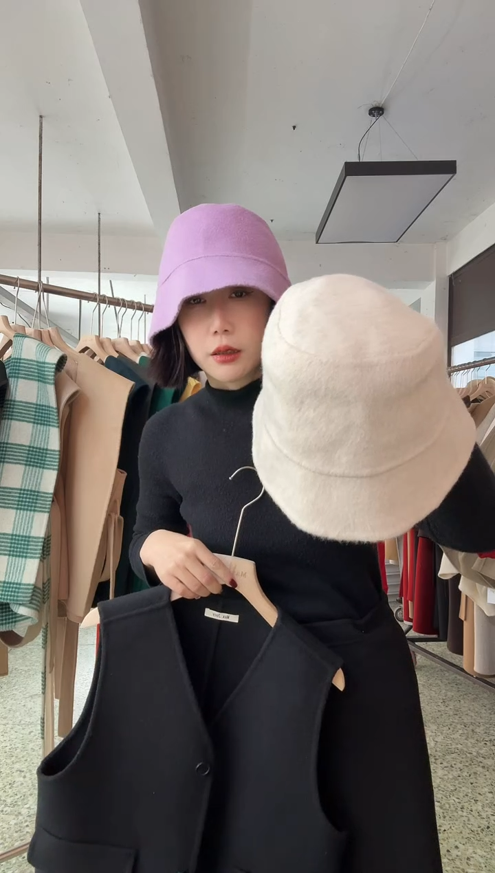 燕麦色渔夫帽均码的