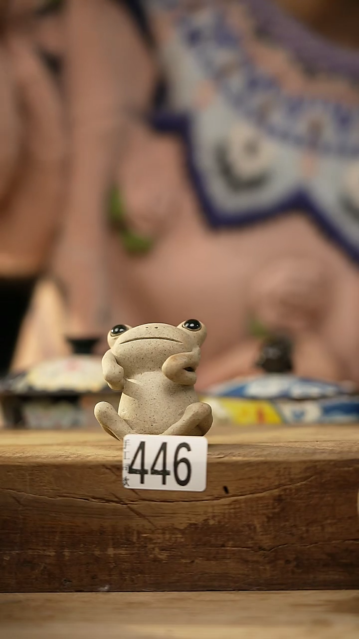【闪购商品】瓷片蛙趣系列 设计师手作款 青蛙 摆件/茶宠