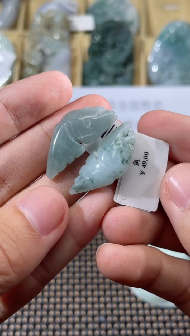 【闪购商品】翡翠颈饰未镶嵌天然缅甸A货翡翠（多样性发货）年年有余