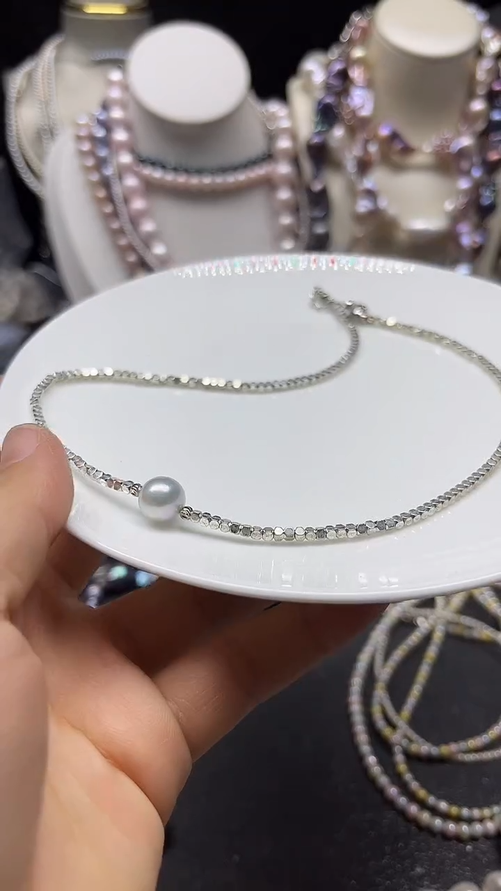 颈饰未镶嵌淡水珍珠多人