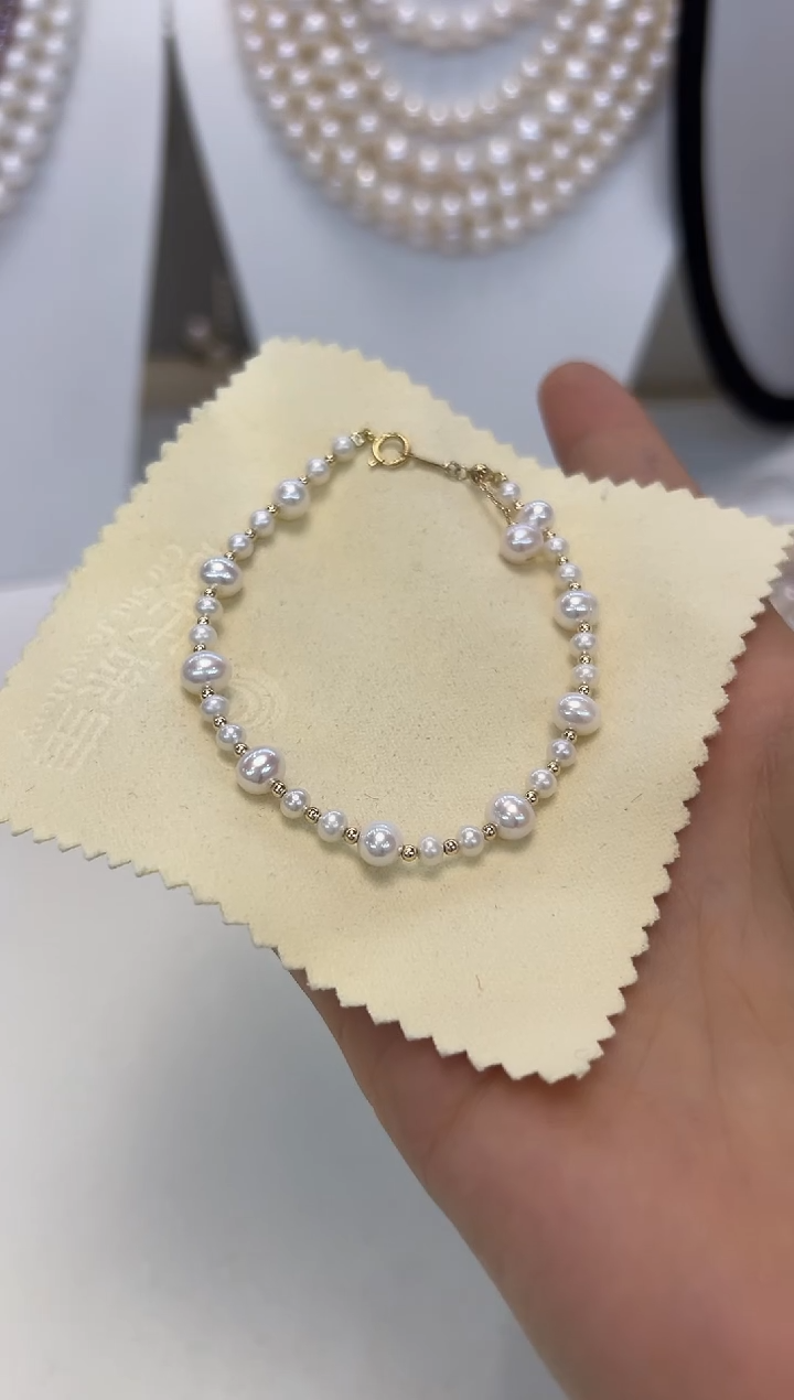 【闪购商品】淡水珍珠手绳未镶嵌手链15