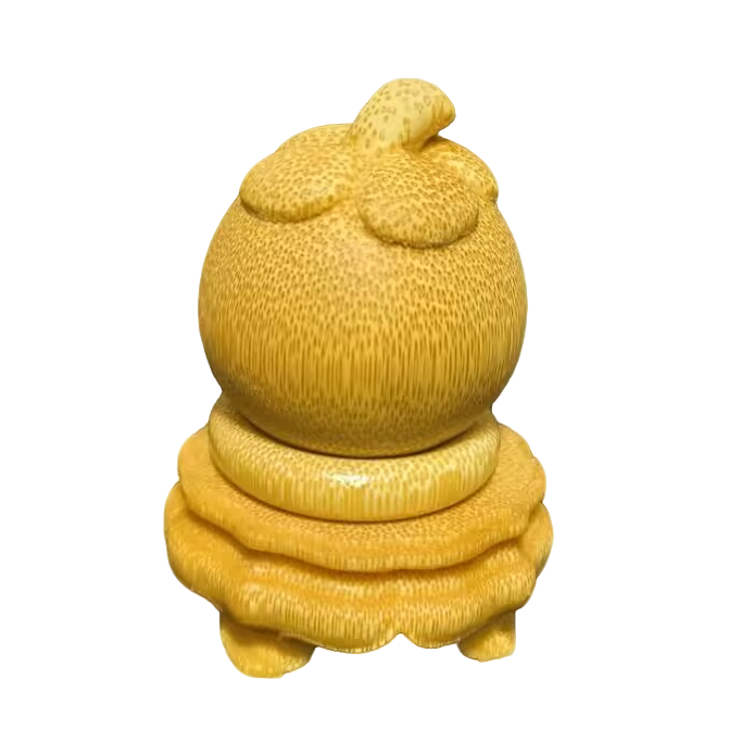 实心玉竹山竹雕刻摆件家居书房装饰品创意文玩工艺精品