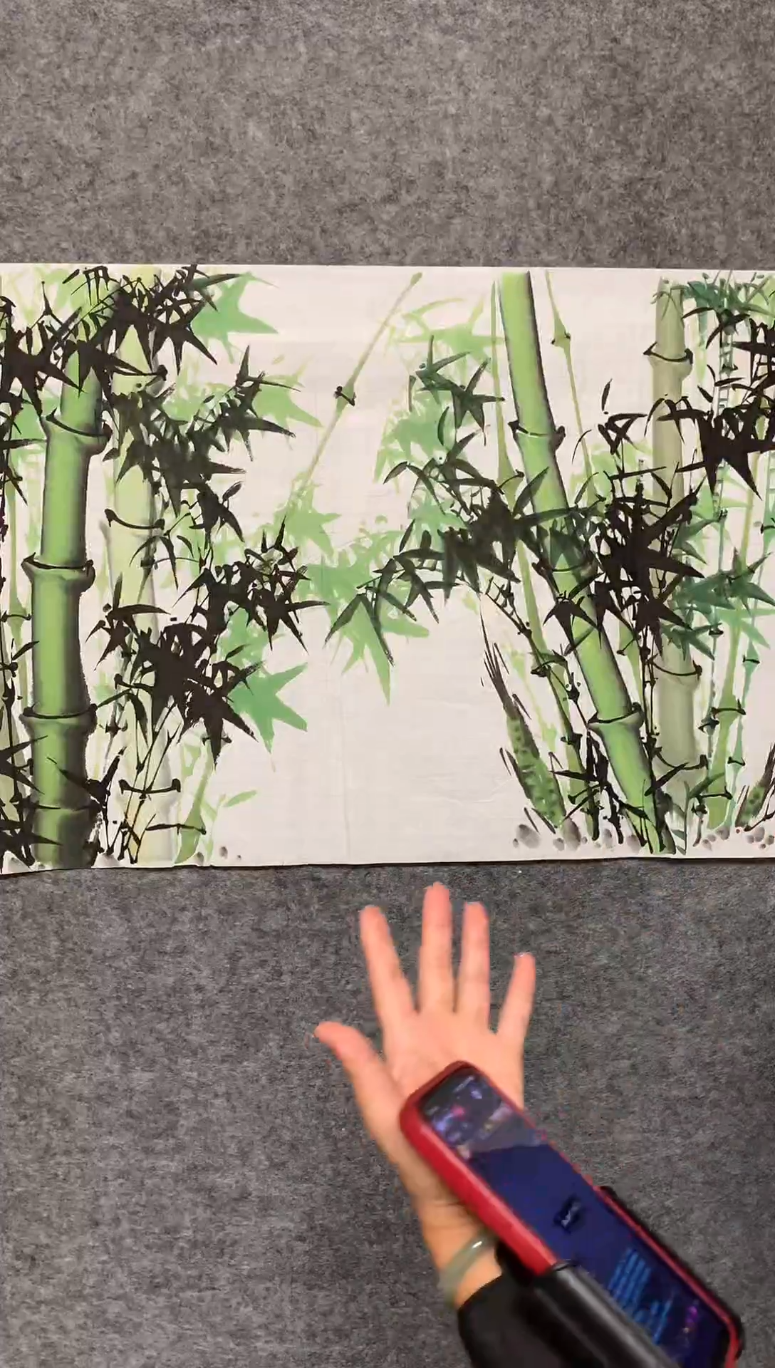 横款竹报平安尺寸136*35