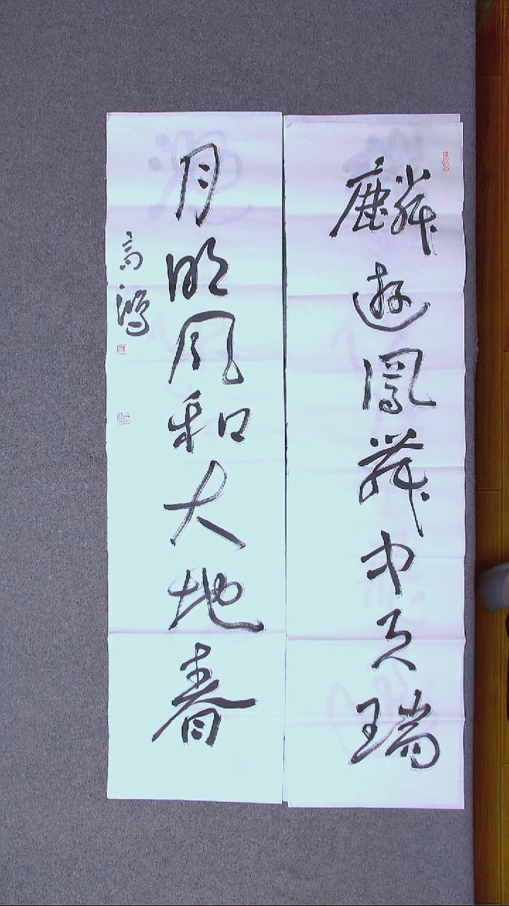 书法王高生 福建漳州 四尺对联