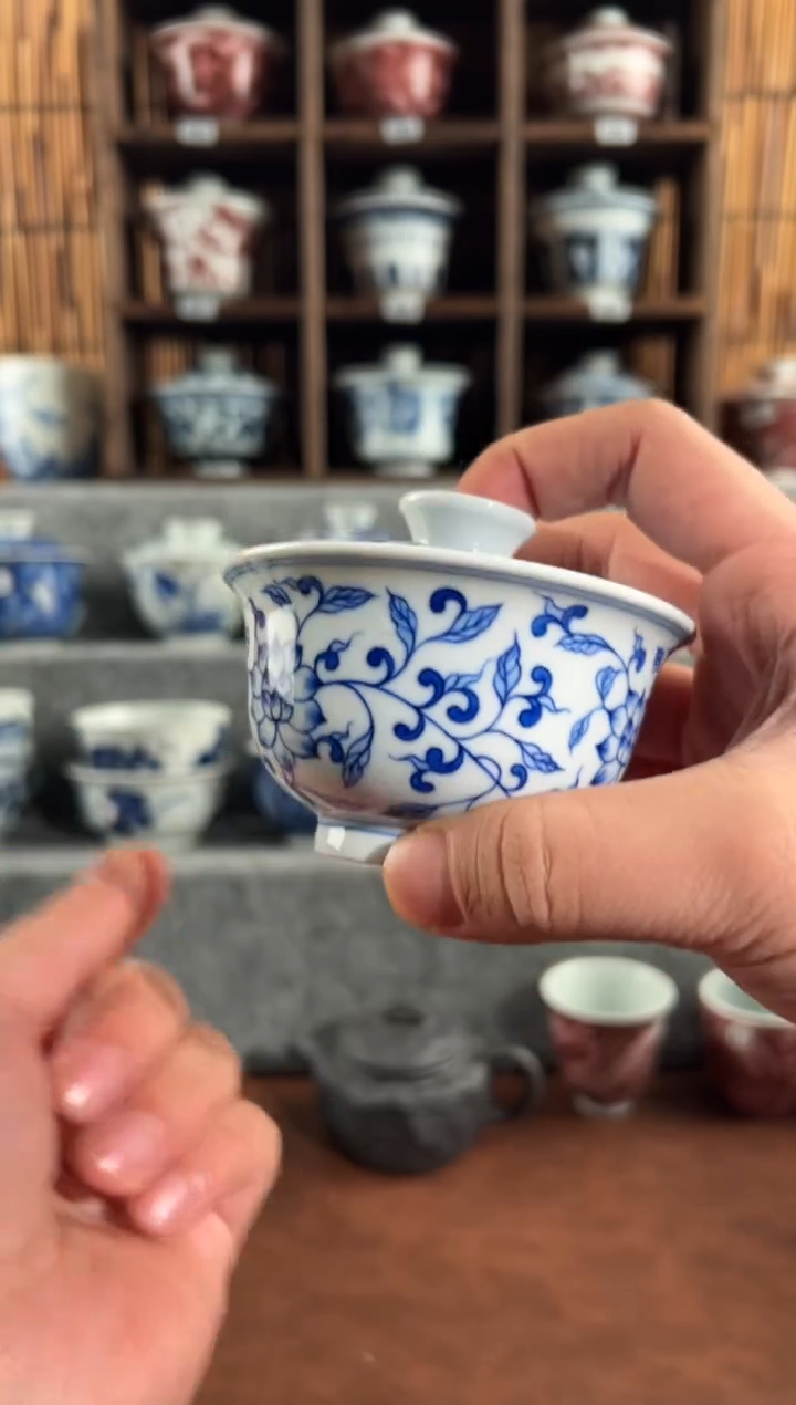 【闪购商品】019天禄言瓷手绘茶器天花板