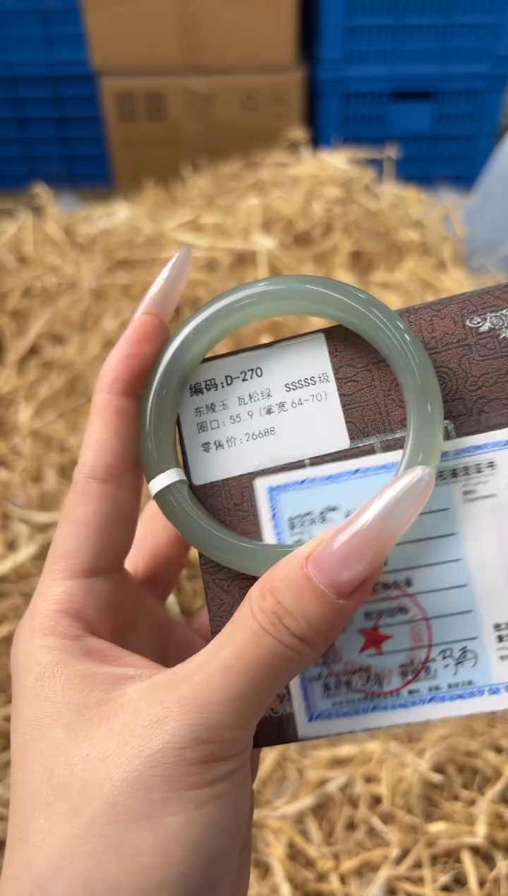 未镶嵌手镯石英质玉D-270