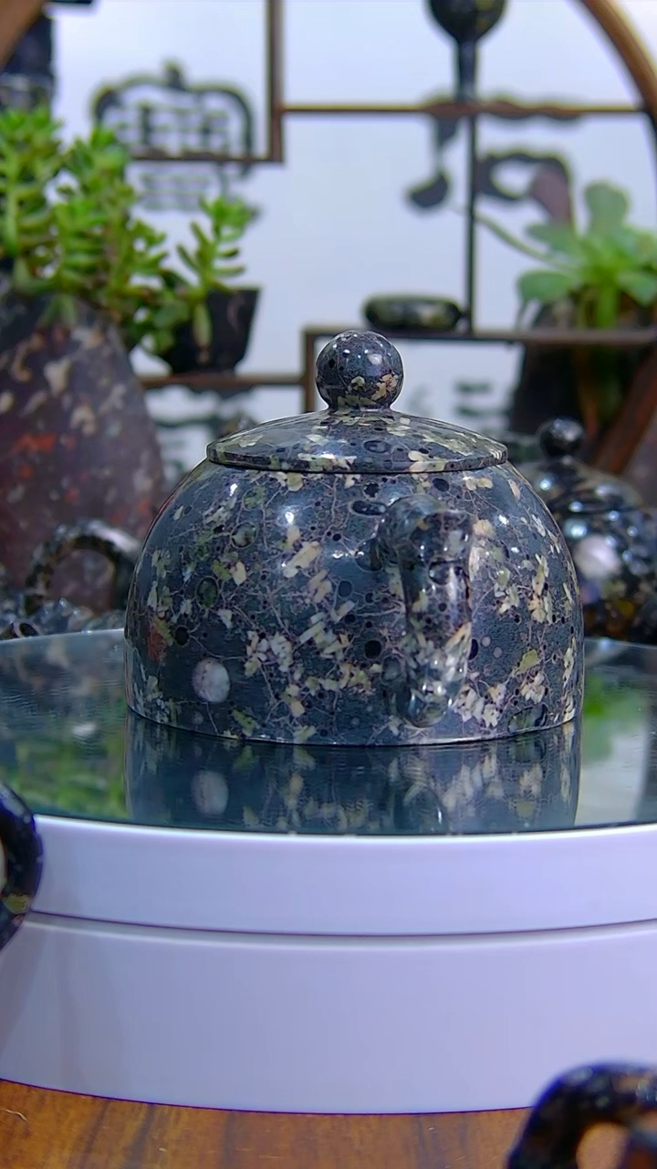 【闪购商品】奢上奢梅花玉茶具