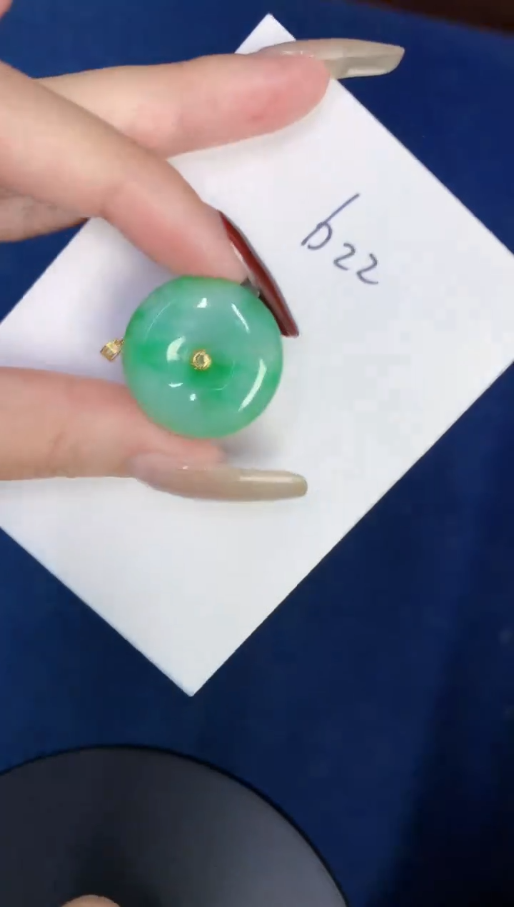 【闪购商品】翡翠颈饰18K金镶嵌0000000000