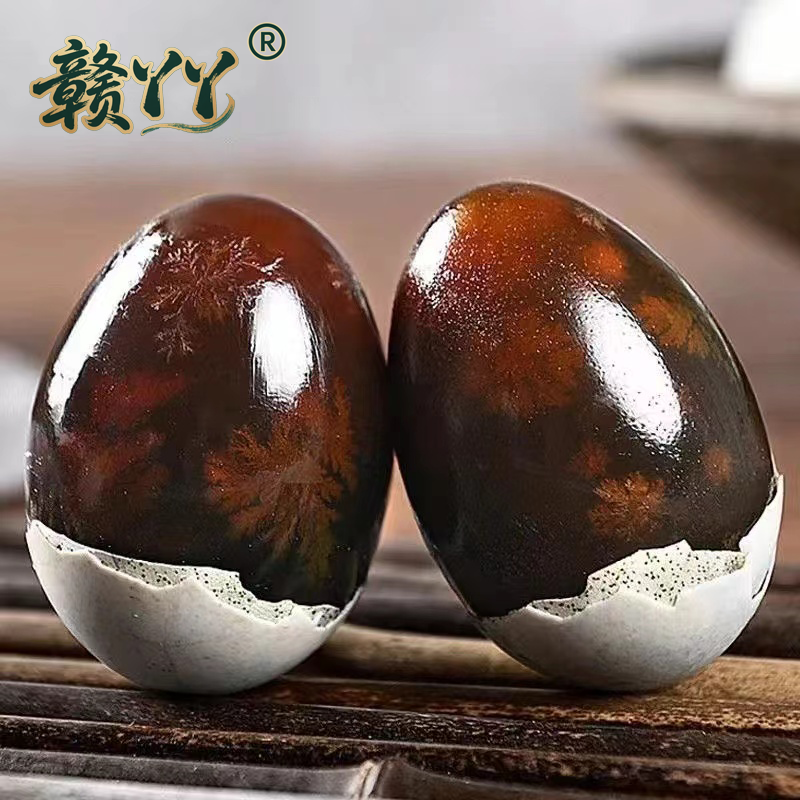 赣丫丫【到手16枚】鄱阳湖散养新鲜鸭蛋松花蛋16枚总重量850-950克商品图