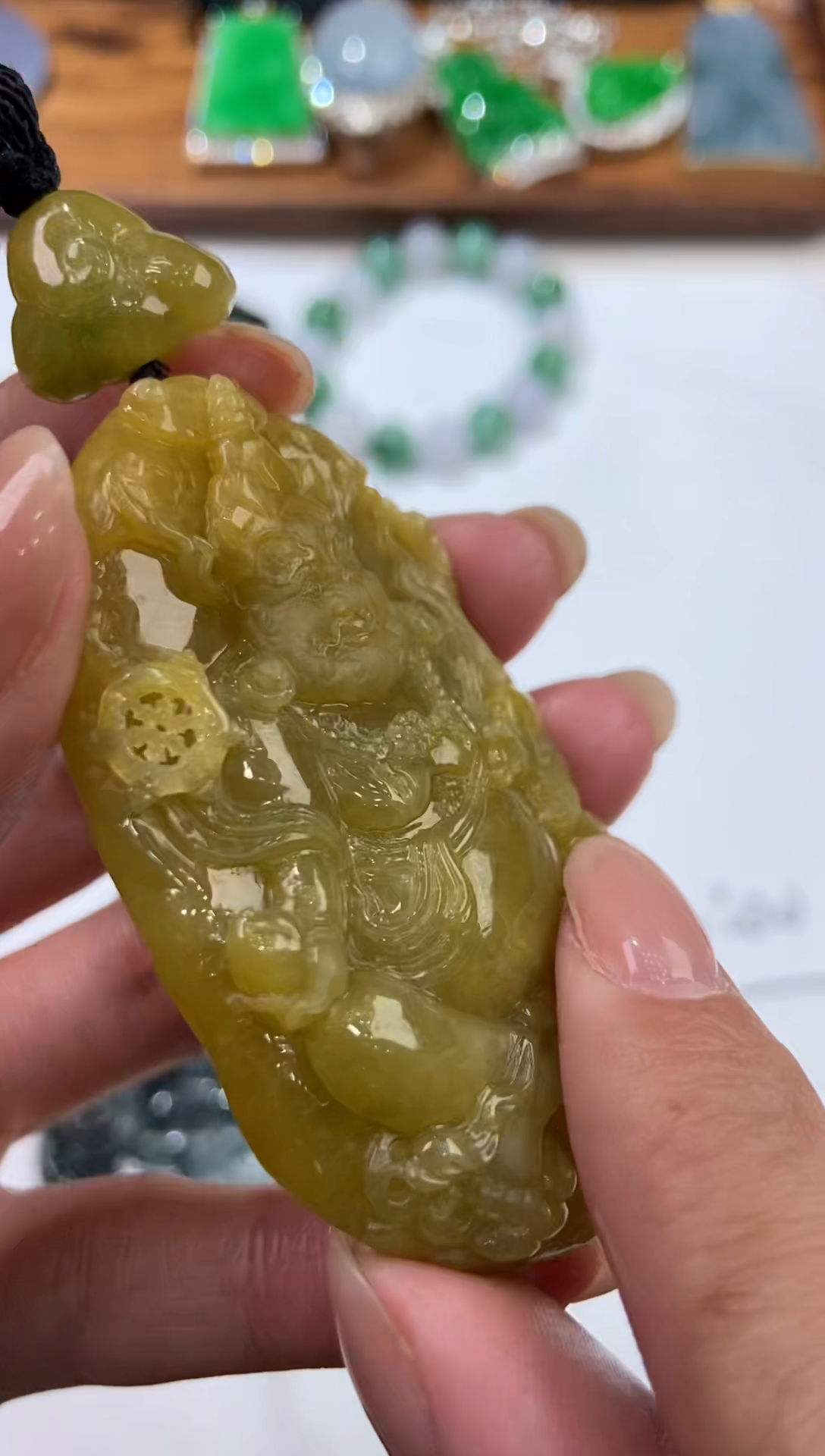 【闪购商品】翡翠未镶嵌颈饰2202931