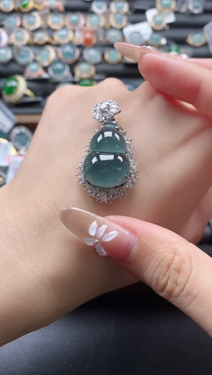 【闪购商品】翡翠戒指银S925镶嵌51511