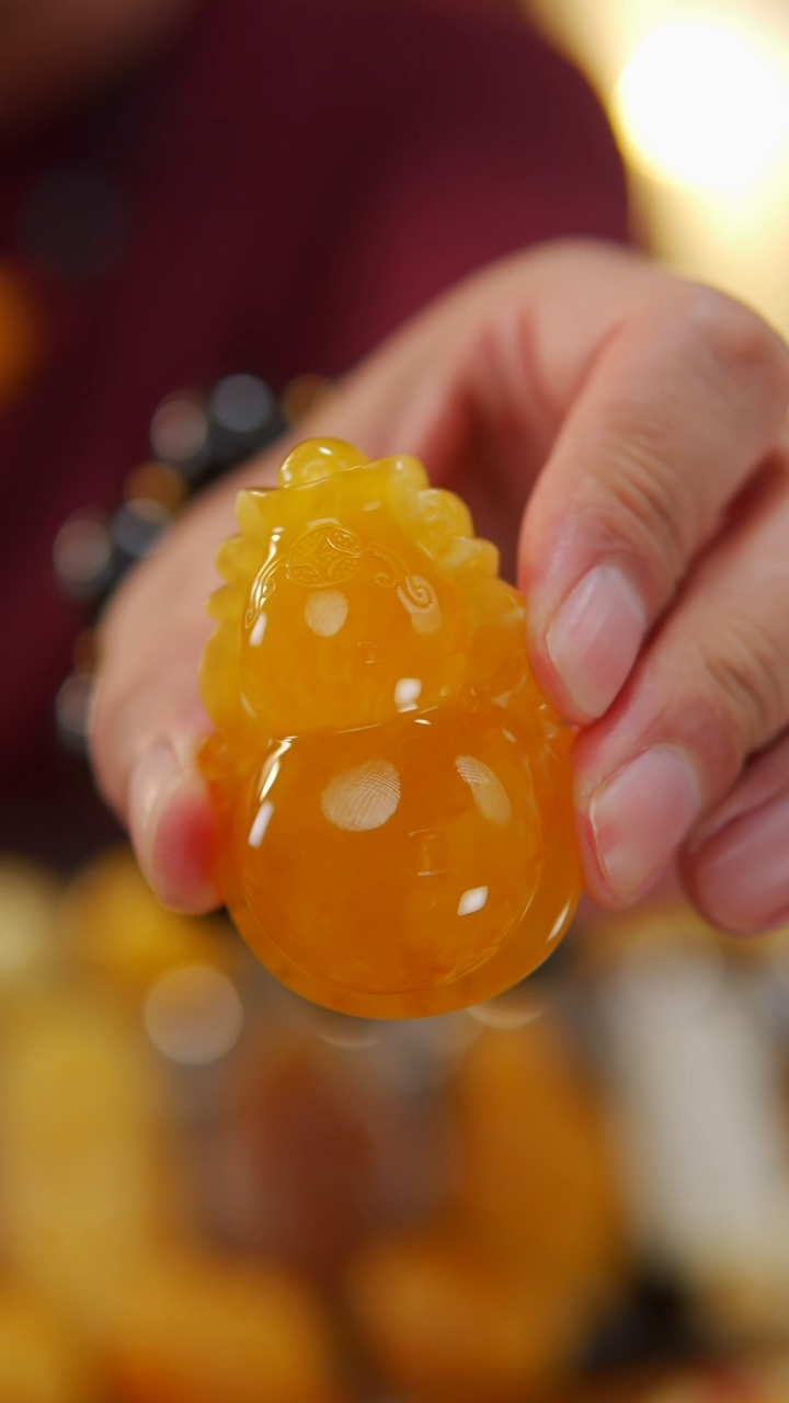 【闪购商品】蜜蜡颈饰未镶嵌28.62仿古葫芦