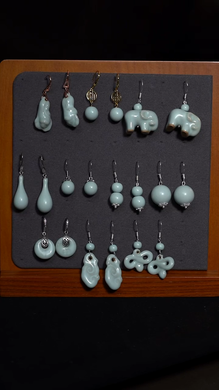 摆件耳环全家福(一对168~368）