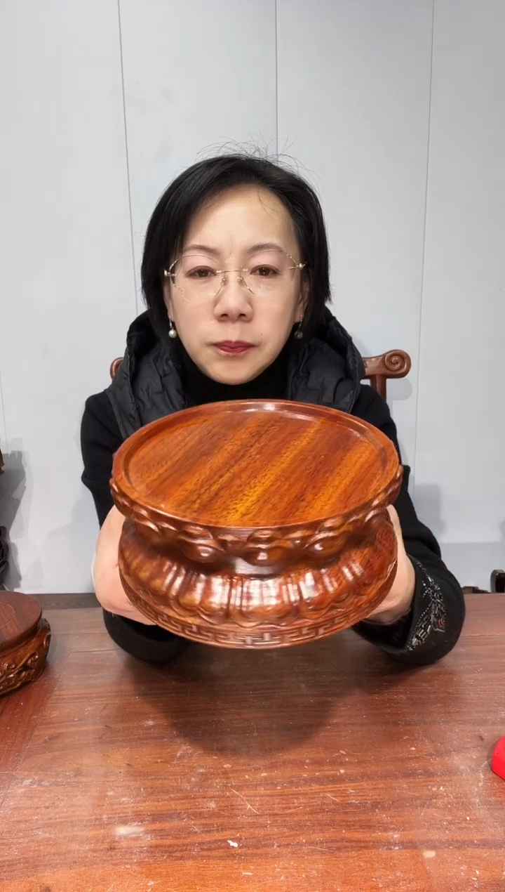 木老花莲花底座13*15*6.5 