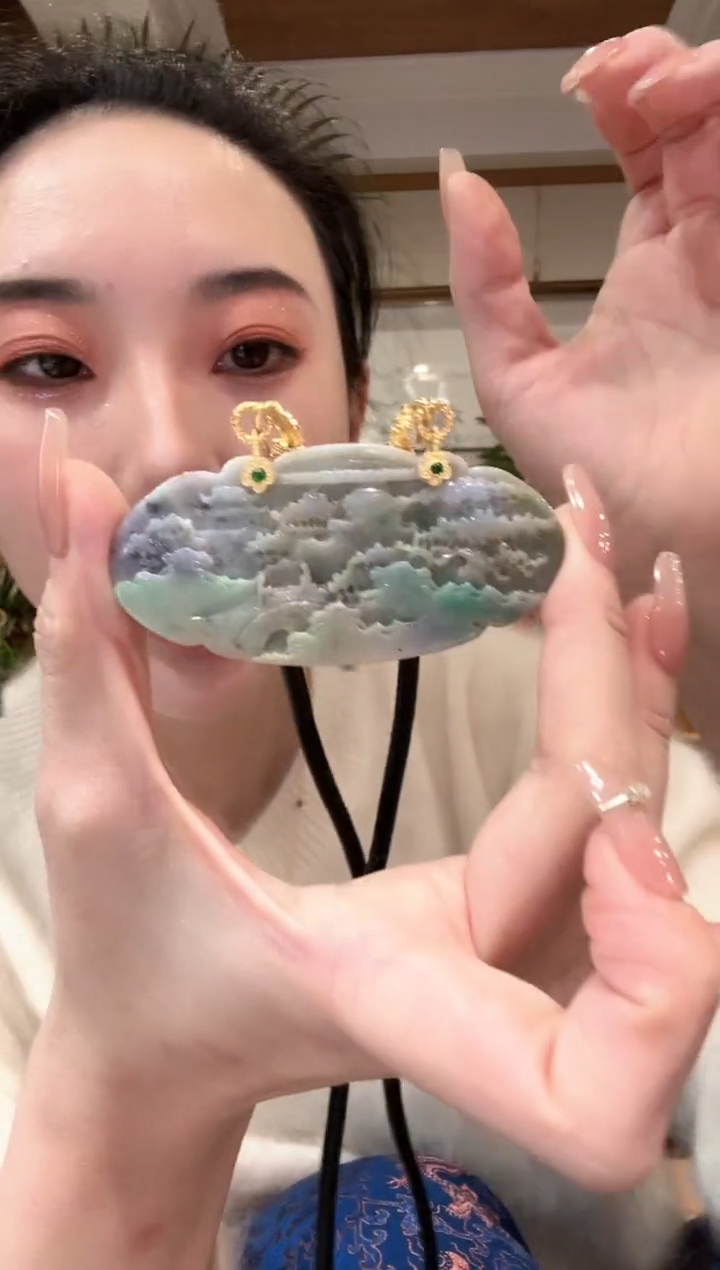 【闪购商品】翡翠颈饰未镶嵌国风