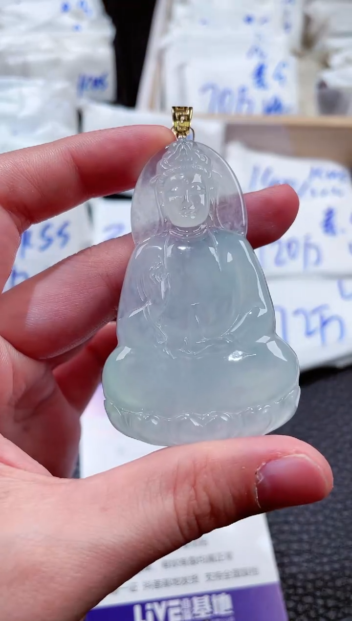 【闪购商品】翡翠18K金镶嵌颈饰00003396