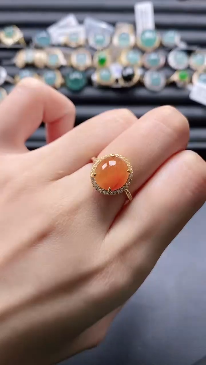 【闪购商品】翡翠戒指银S925镶嵌1111