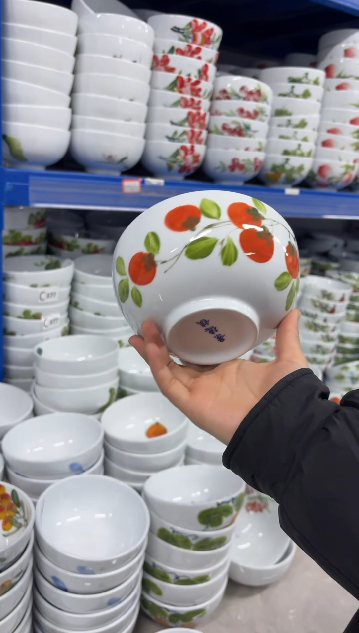 景德镇高温陶瓷食品级手绘釉中彩-小罗汉碗