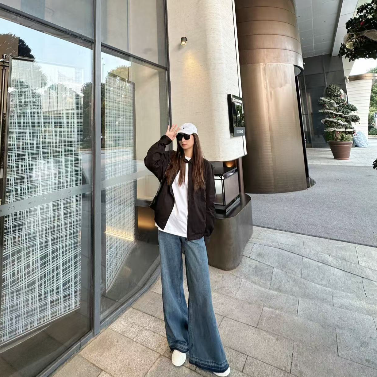 kk新款老干部翻领夹克男女同款春秋外套