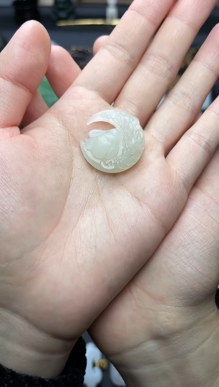 颈饰未镶嵌和田玉兔子【定制】06