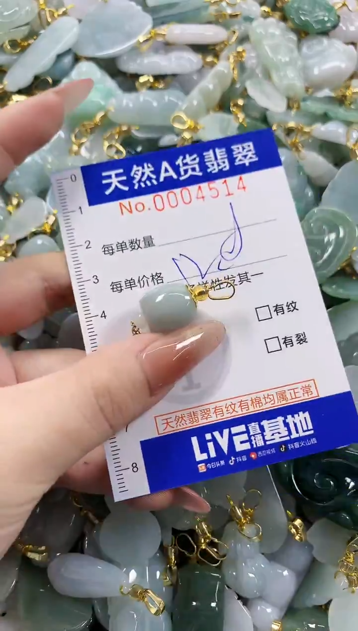 颈饰未镶嵌翡翠天然A货翡翠