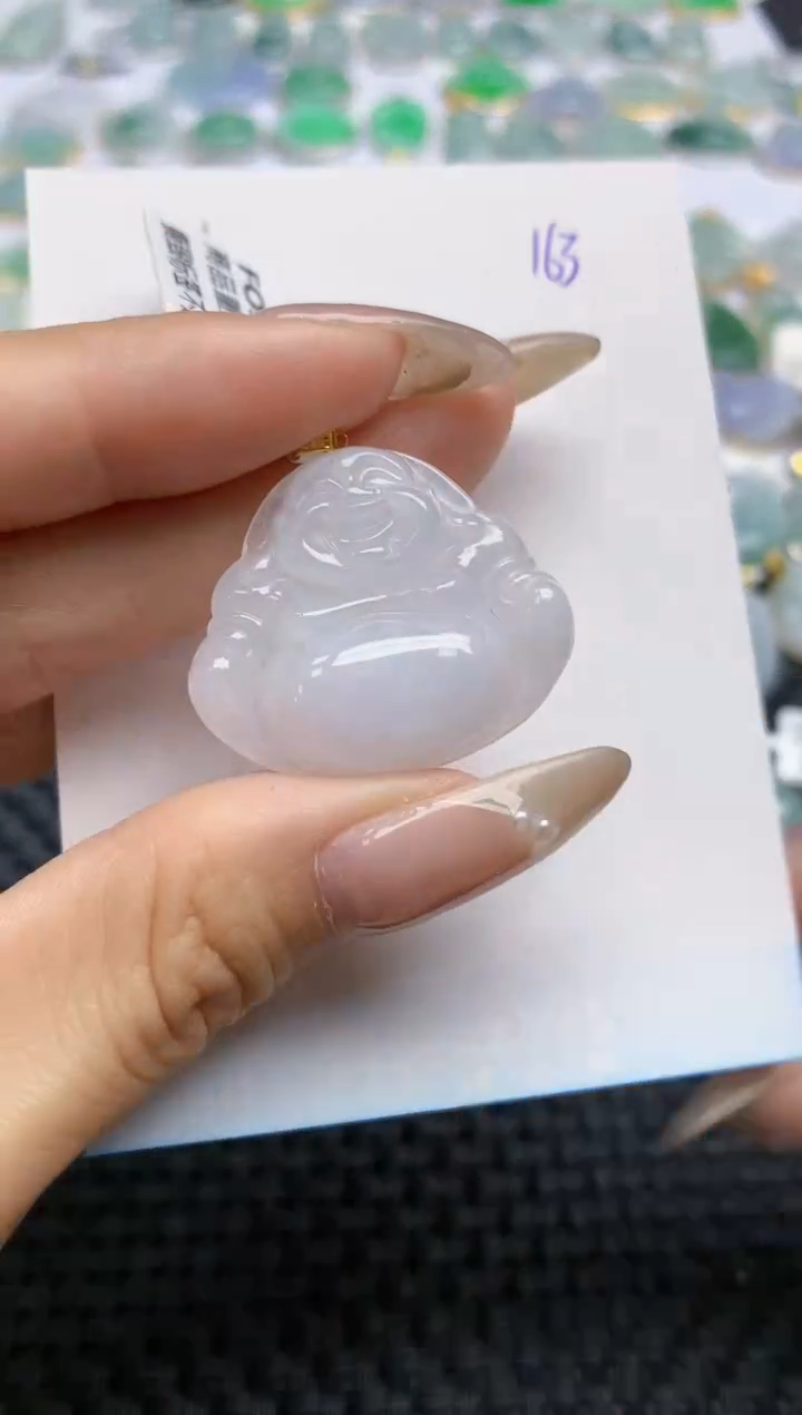 【闪购商品】翡翠颈饰18K金镶嵌天然翡翠A货